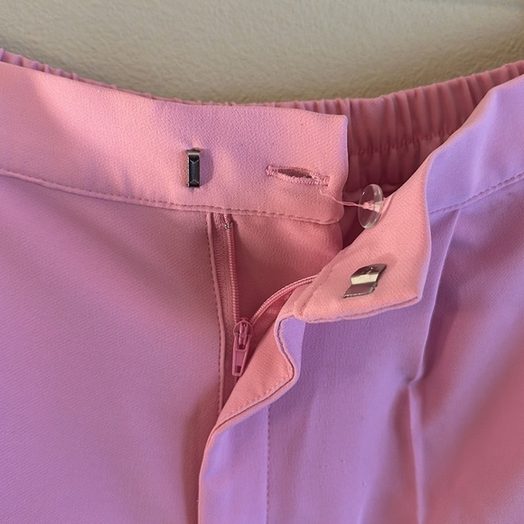 Love Tree Wide Leg Pants Back Elastic Waistband Light Pink Pockets Womens Size L - Picture 2 of 14
